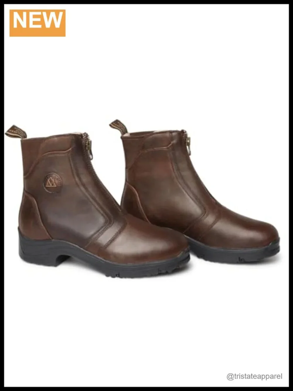 Women's Equestrian Zip Paddock Boots Faux Fur Lining Waterproof Winter